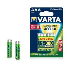 Rechargeable batteries AAA Varta 1000mah