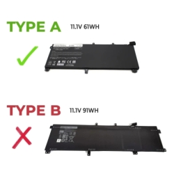 DELL PRECISION SERIES M3800 TYPE A Laptop Battery