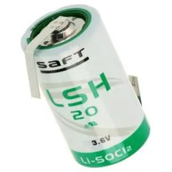 Lithium Battery with Z-Tag Format D Saft LSH 20 3.6V Li-SOCl2