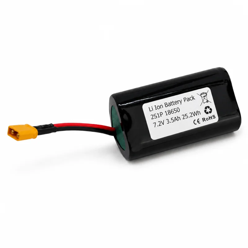 Battery lithium INNPO 18650 2S1P 7.2V 3.5Ah XT30