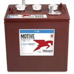 Trojan T-105 6V 225Ah deep-cycle battery