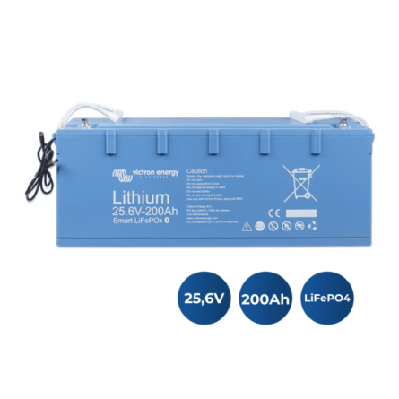 Victron Lithium Smart 25.6V 200Ah LiFePO4 Battery