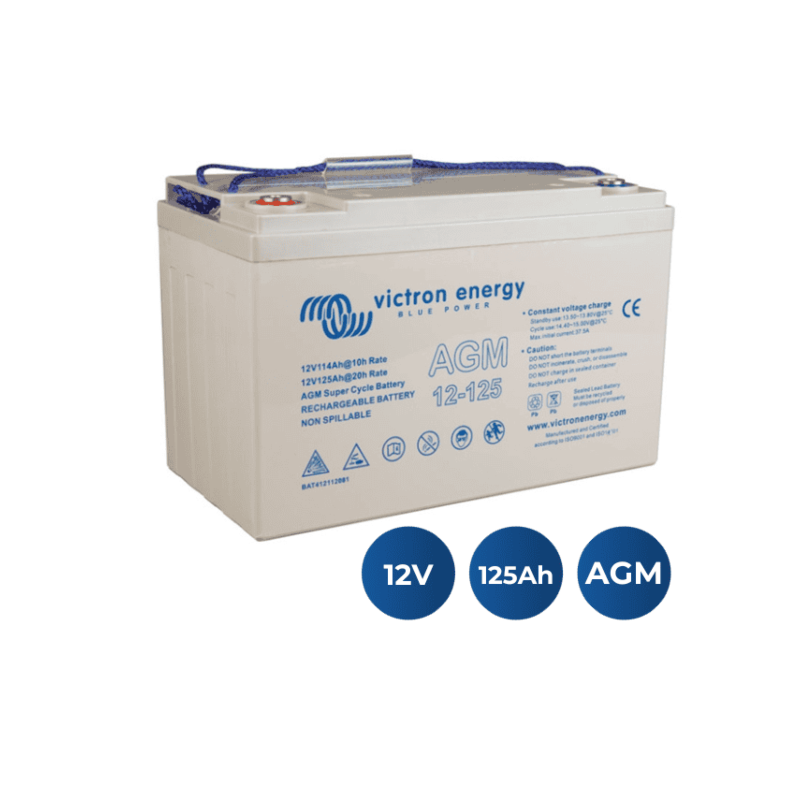 Victron AGM Super Cycle 12V 125Ah M8 Battery