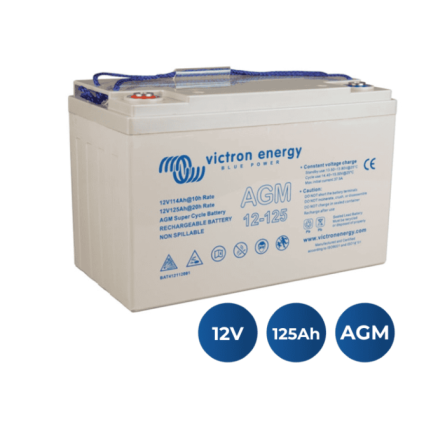 Victron AGM Super Cycle 12V 125Ah M8 Battery