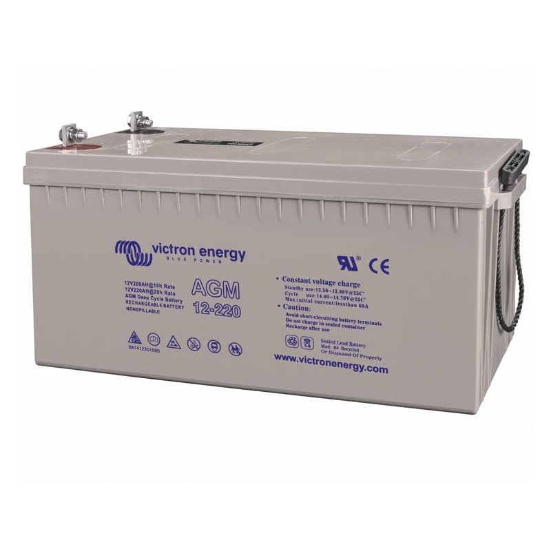 Victron Energy 12V/220Ah AGM Deep Cycle Batt. (M8) (BAT412201085)