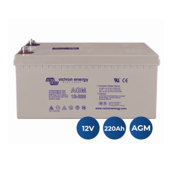 Victron Energy 12V/220Ah AGM Deep Cycle Batt. (M8) (BAT412201085)