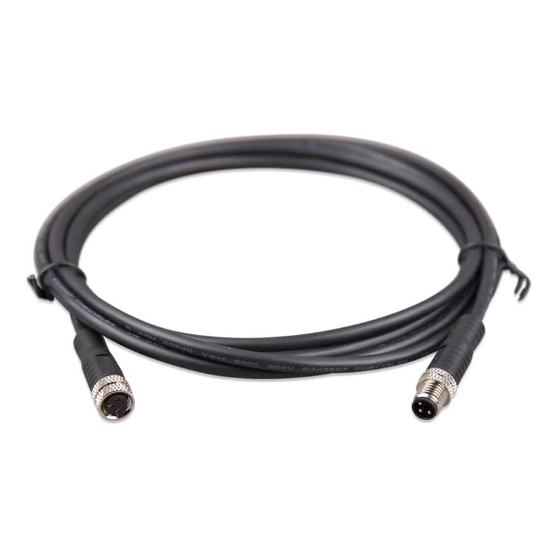 Victron Energy M8 circular connector Male/Female 3 pole cable 5m (bag of 2) (ASS030560500)