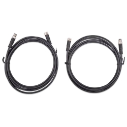 Victron Energy M8 circular connector Male/Female 3 pole cable 5m (bag of 2) (ASS030560500)