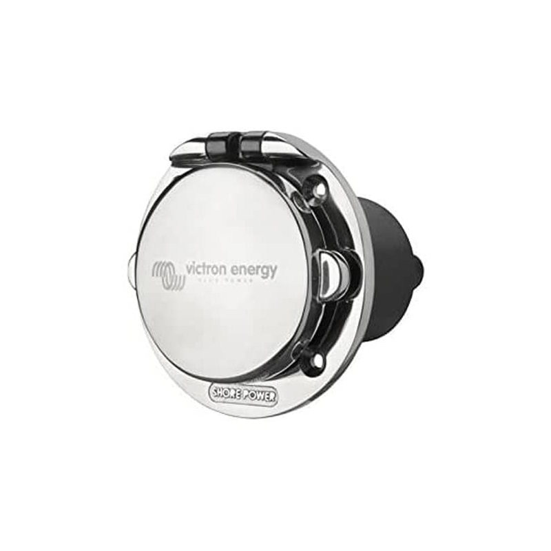 Victron Energy Power Inlet stainless with cover 16A/250Vac (2p/3w) (SHP301602000)