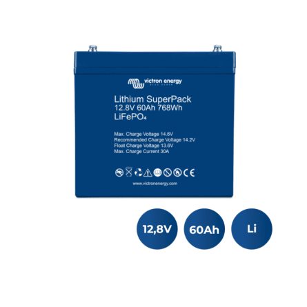 Victron Energy Lithium SuperPack 12,8V/60Ah (M6) (BAT512060705)