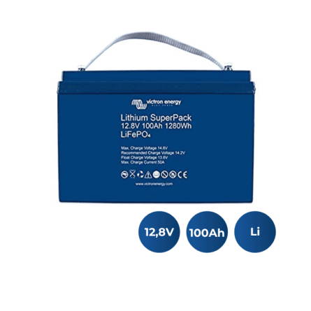 Victron Energy Lithium SuperPack 12,8V/100Ah-a (M8) (BAT512110712)