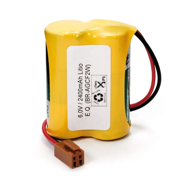 Lithium batteries 6V CR17450 with connector