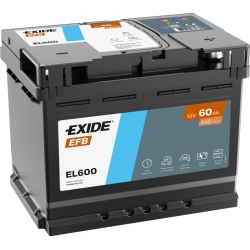 Exide EL600 Start-Stop EFB Battery 60Ah