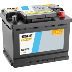 Exide Excell EB620 Car Battery 62Ah