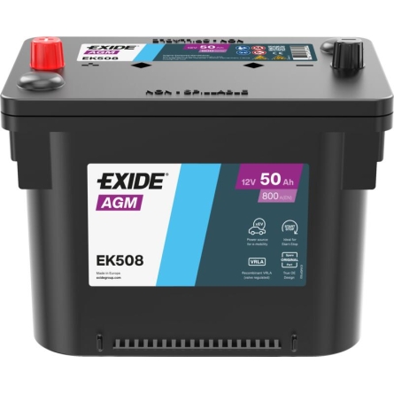 Battery Exide Start Stop AGM EK508 50Ah