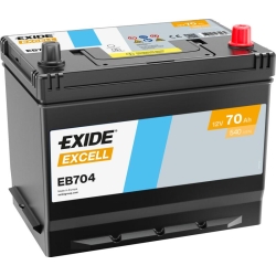 Exide Excell EB704 Car Battery 70Ah
