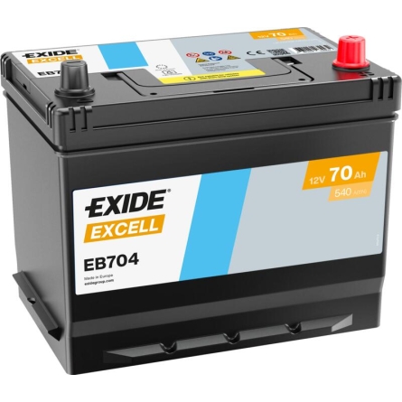 Exide Excell EB704 Car Battery 70Ah