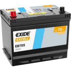 Exide Excell EB705 Car Battery 70Ah