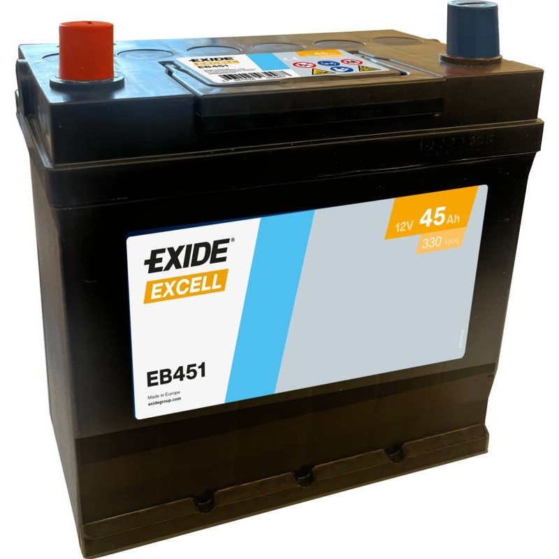 Exide Excell EB451 Car Battery 45Ah