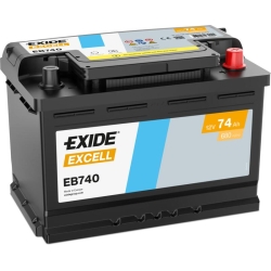 Exide Excell EB740 Car Battery 74Ah