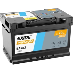 Exide Premium EA722 Battery 72Ah