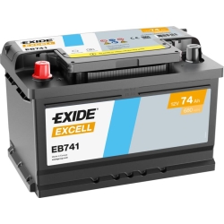 Exide Excell EB741 Car Battery 74Ah