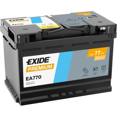 Battery Exide Premium EA770 77Ah