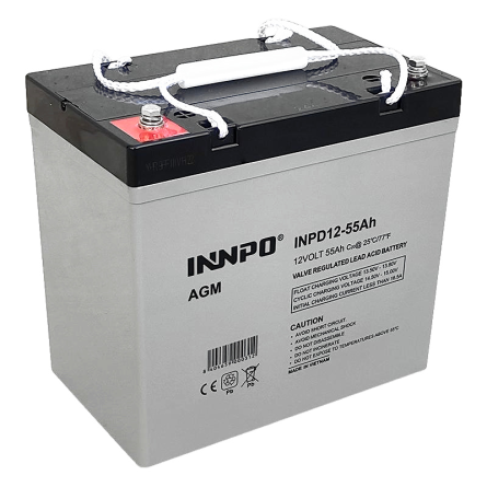 Lead-Acid AGM Battery 12V 55Ah