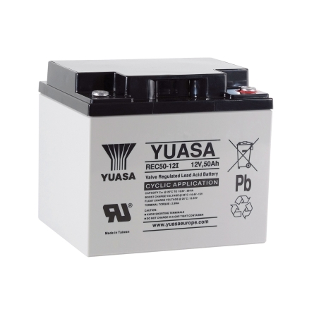 Yuasa REC50-12I 12V 50Ah cyclic AGM battery
