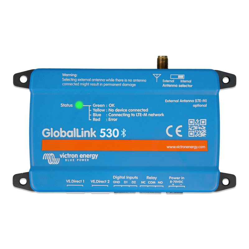 Victron GlobalLink 530 4G LTE ASS030543030: remote VRM monitoring