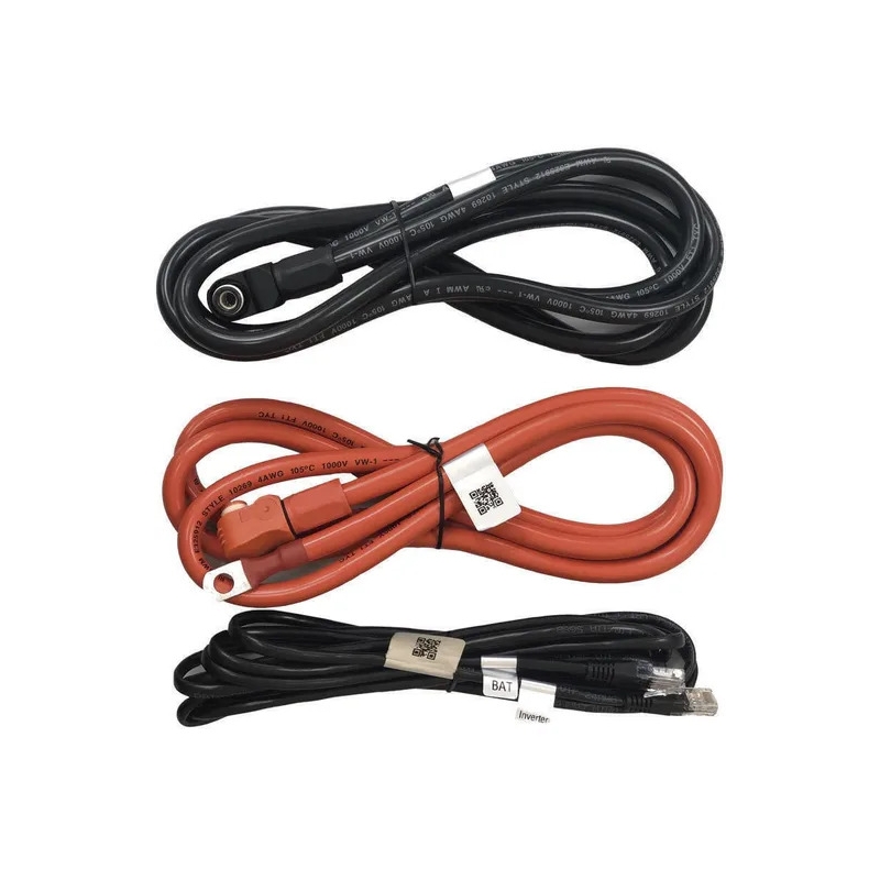 Pylontech battery cable kit 2 m 25 mm² with RJ45 BMS cable