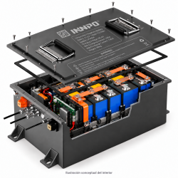 INNPO 51.2V 100Ah LiFePO4 Battery for 48V Golf Carts