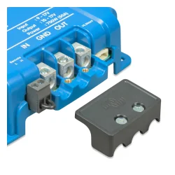 Victron DC-DC battery charger booster Orion XS 12/12-50A, right view of connection area.
