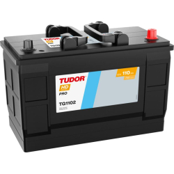 Tudor HD PRO TG1102 12V 110Ah 750A, 349 × 175 × 235 mm, Positive terminal on the right
