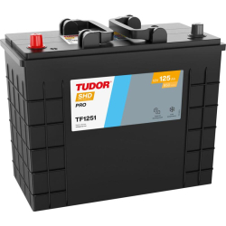 Tudor SHD PRO TF1251 12V 125Ah 850A, 349 × 175 × 285 mm, Positive terminal on the left