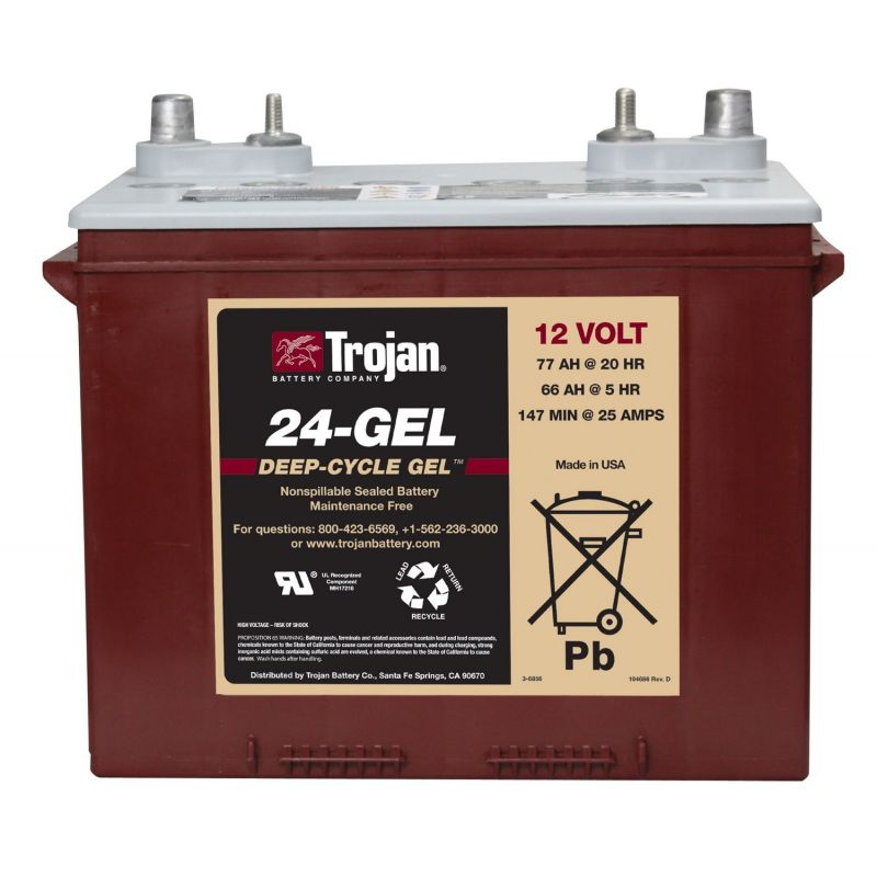 Battery Trojan 24leadGEL 12V 77Ah