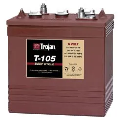 (Old model) Trojan Motive T-105 6V 225Ah Deep-Cycle Battery