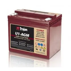 Lead-Acid Battery AGM 12V 33Ah Trojan U1-AGM Deep Cycle
