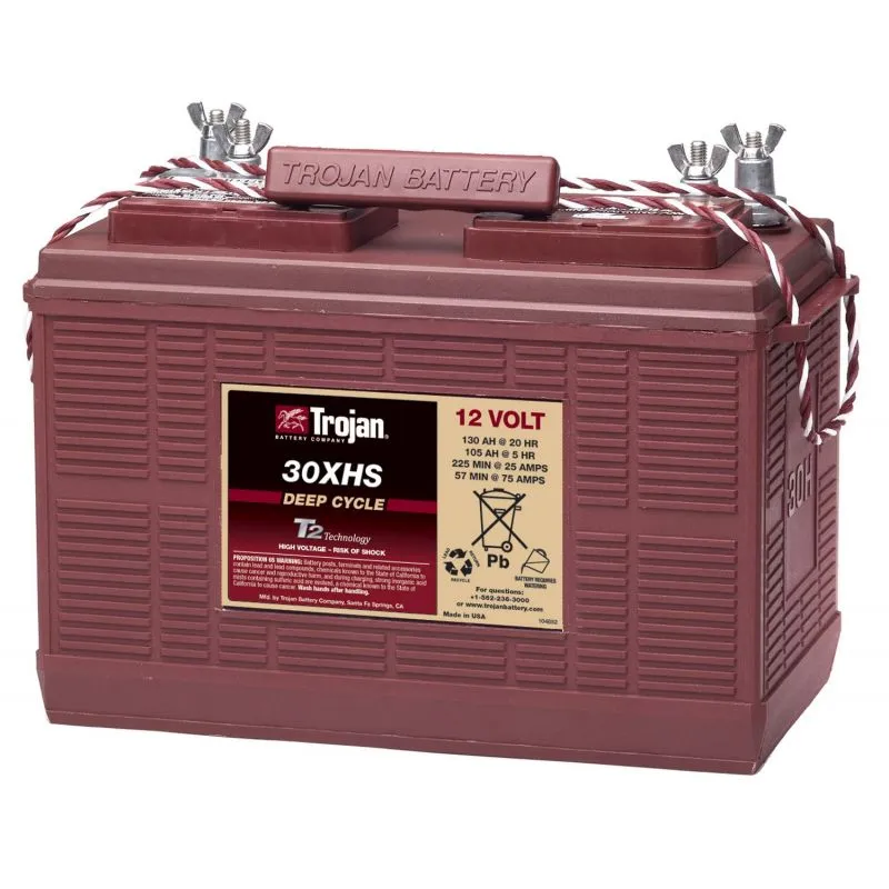 Lead-Acid Battery 12V 130Ah Trojan 30XHS Deep Cycle