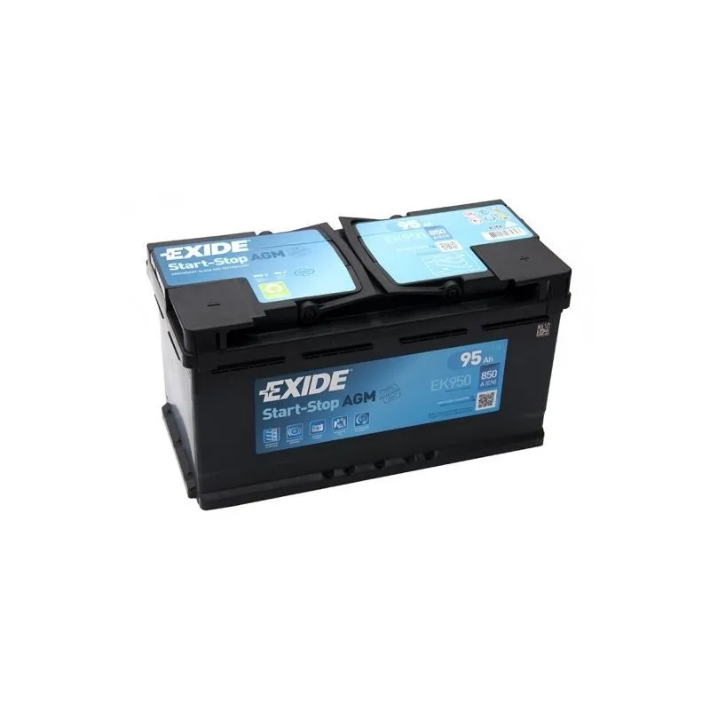 EK950 (017AGM) EXIDE EK950 Start-Stop Batterie 12V 95Ah 850A B13 Batterie  AGM