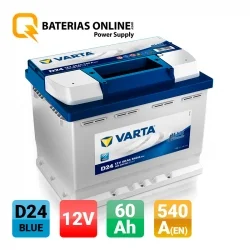 Battery Varta D24 60Ah Varta From 60Ah to 70Ah
