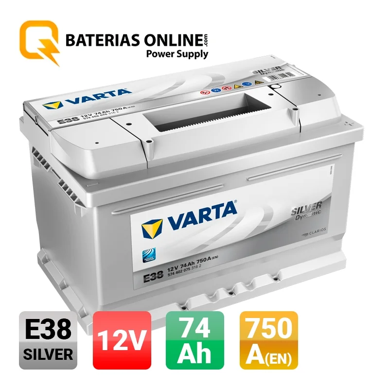 Autobatterie Varta E38 Silver Dynamic 12V 74Ah 750A - Rupteur