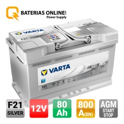 Varta Autobatterie Starterbatterie F21 12V 80Ah 800A Akku für Ford Hyundai