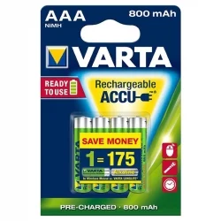 Rechargeable batteries Varta AAA 800mah