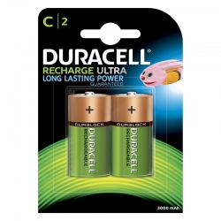 Rechargeable batteries Duracell C 3000mah