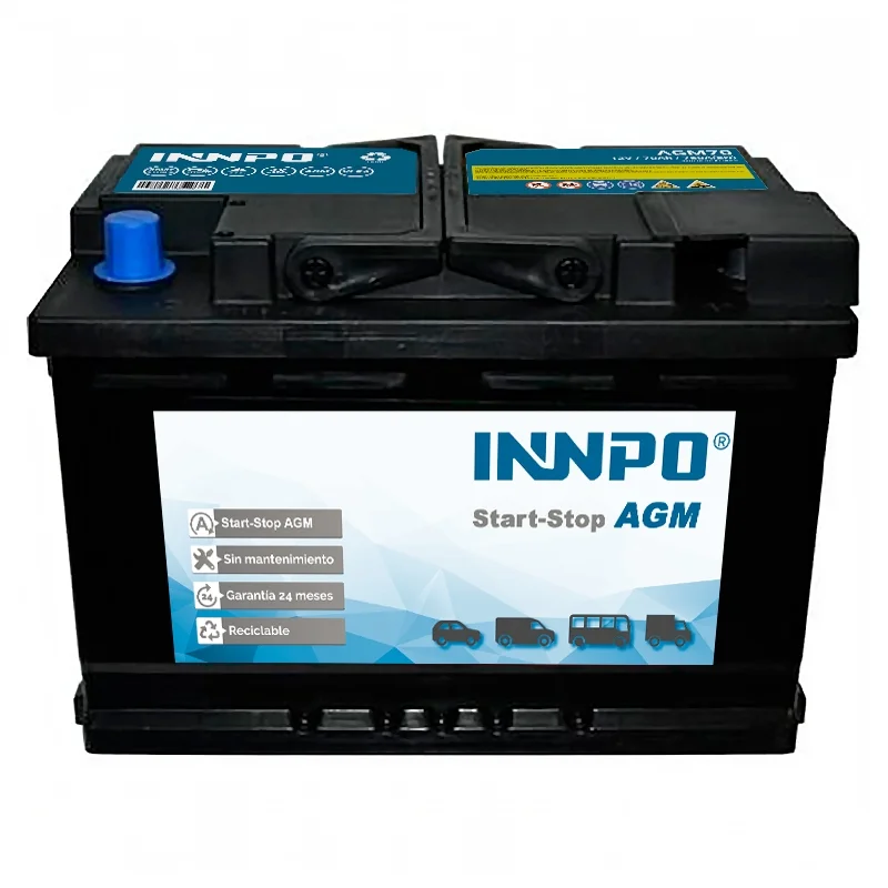 ▷ Battery INNPO AGM 70Ah 760A Start-Stop