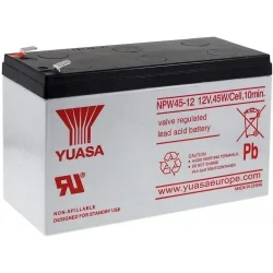 Lead-Acid AGM Battery 12V 8.5Ah YUASA NPW45-12