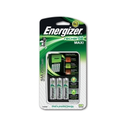 Cargador pilas recargables Energizer mini con 2 Pilas AA...