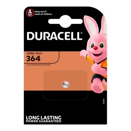 Duracell 364 Silver Oxide Button Cell Batteries (1 Unit)