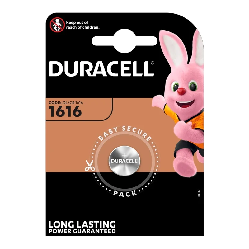 Duracell 1616 Lithium Button Cell Batteries (1 Unit)